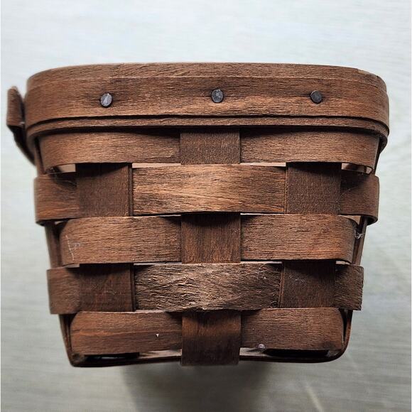 LONGABERGER WALL HANGING BASKET-Vintage-Small-5x7-Dated 1985 - Picture 3 of 11